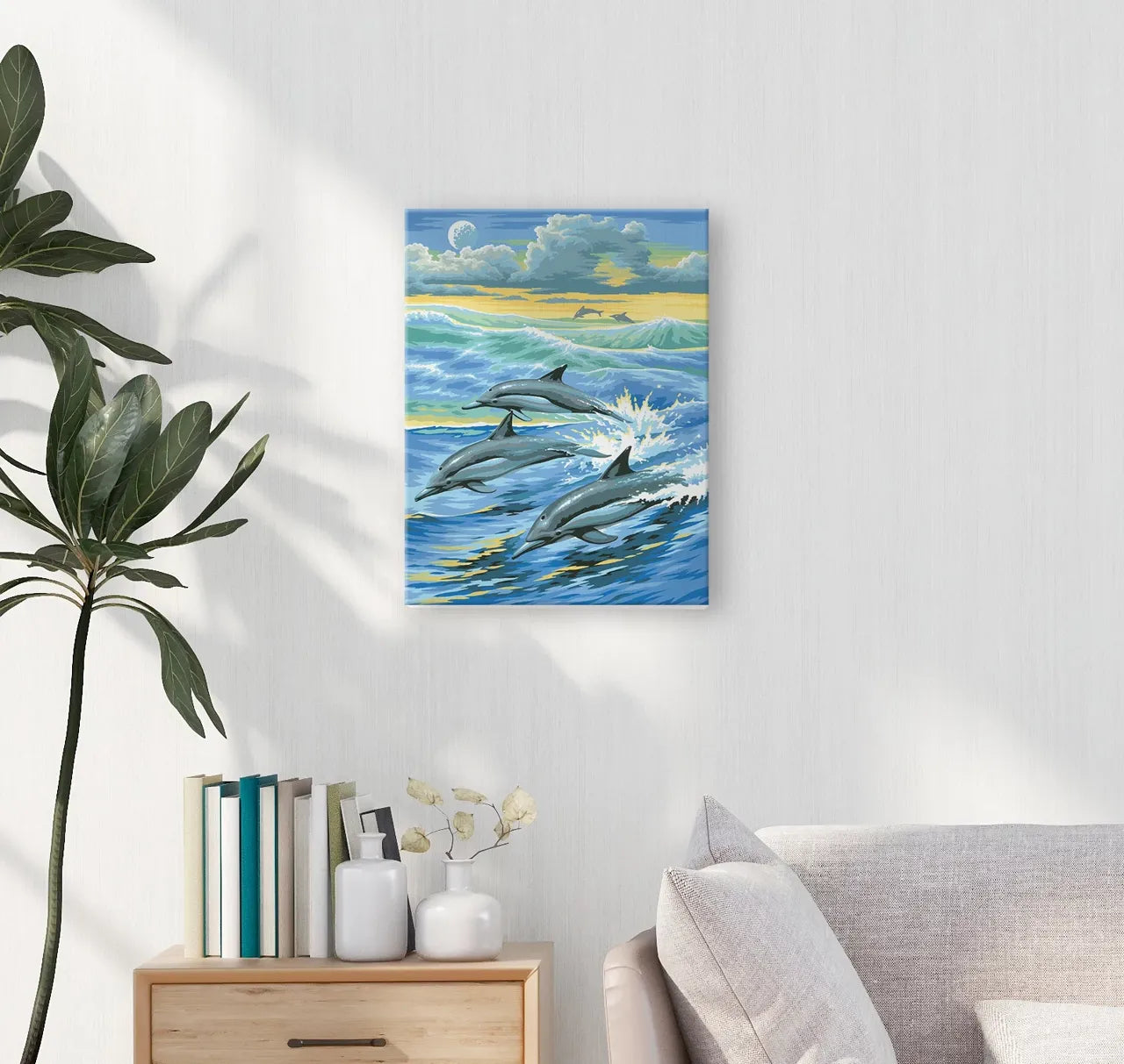 Junior Painting By Numbers Dolphins