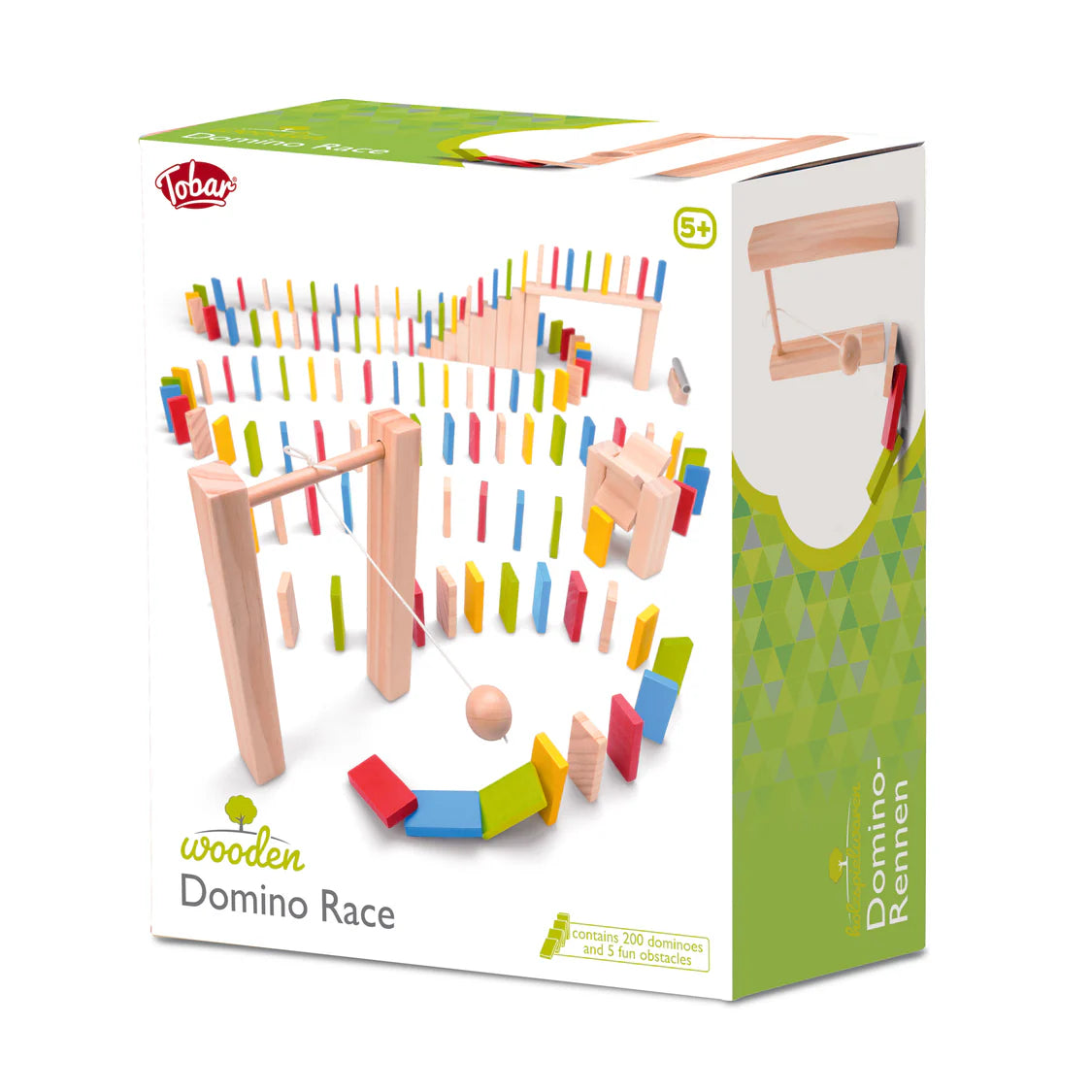Wooden Domino Race