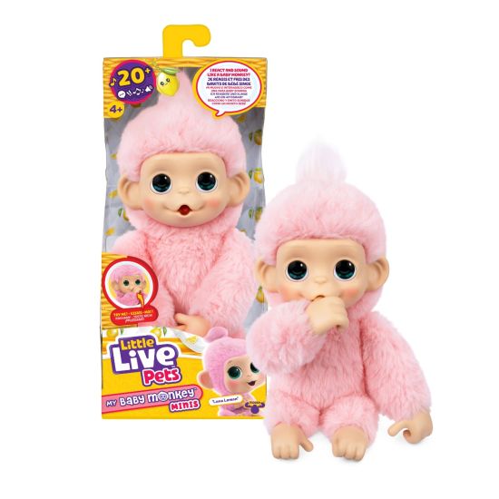 Little Live Pets My Baby - Mini Monkey (Pink)