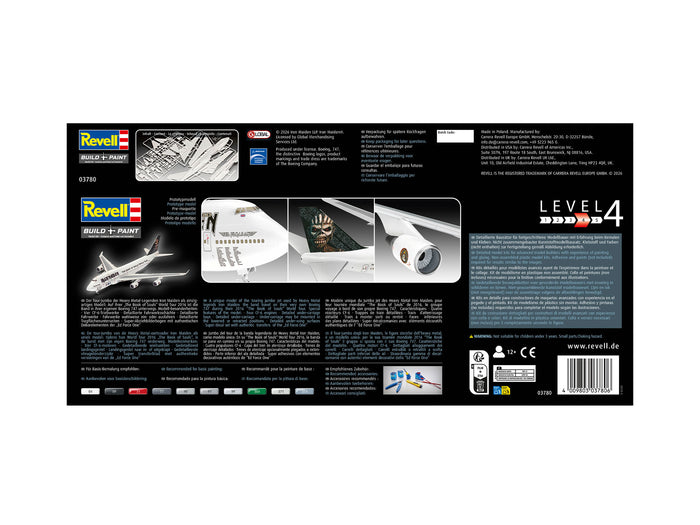 Revell Iron Maiden Boeing 747-400 Ed Force One Plastic Model Kit