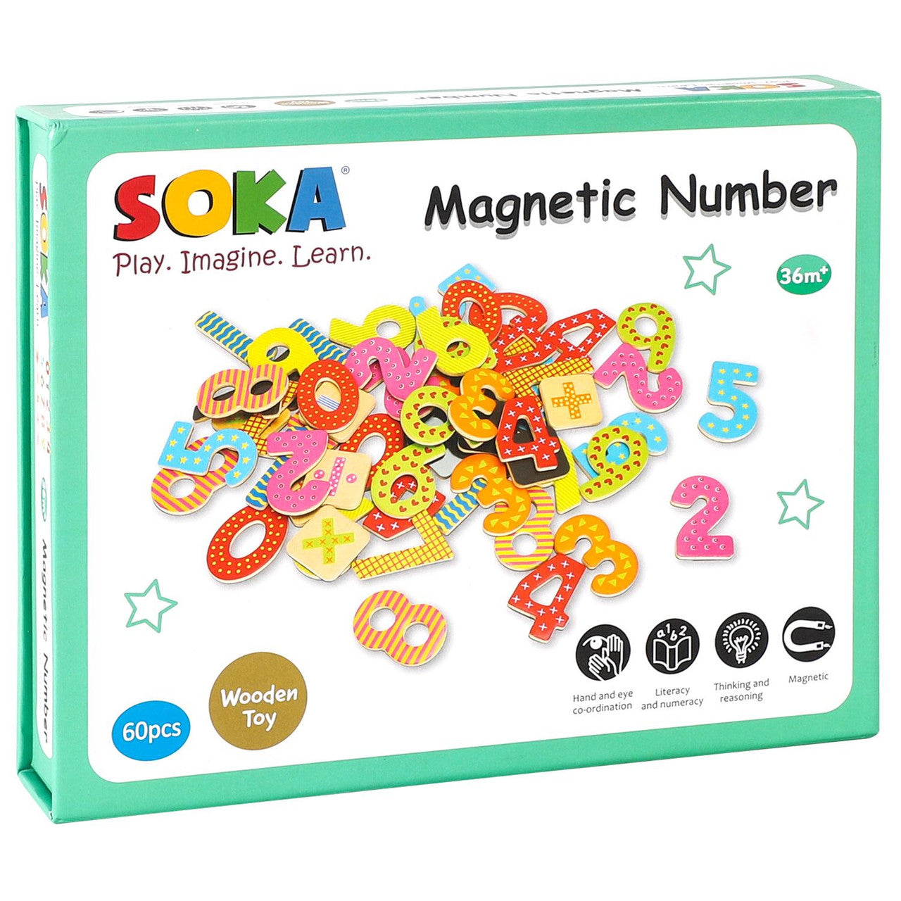 Soka Magnetic Number 60 Pcs