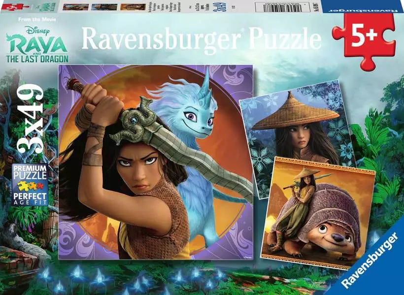 Ravensburger Raya & the Last Dragon 3x49 Piece Jigsaw Puzzle
