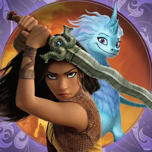 Raya & the Last Dragon 3x49pc puzzle