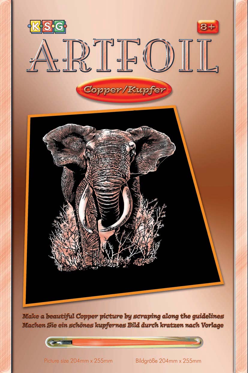 Artfoil Copper Elephant