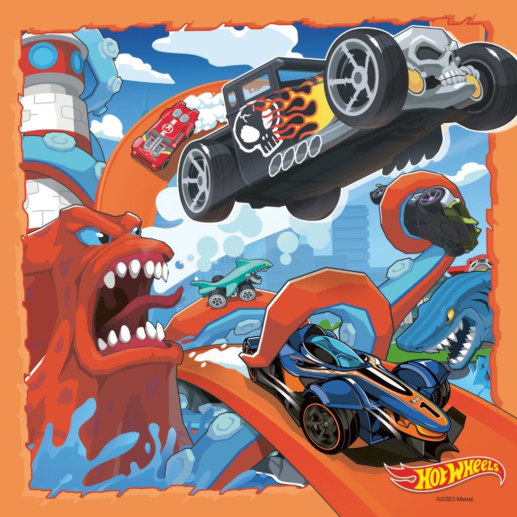Hot Wheels 3x49pc puzzle