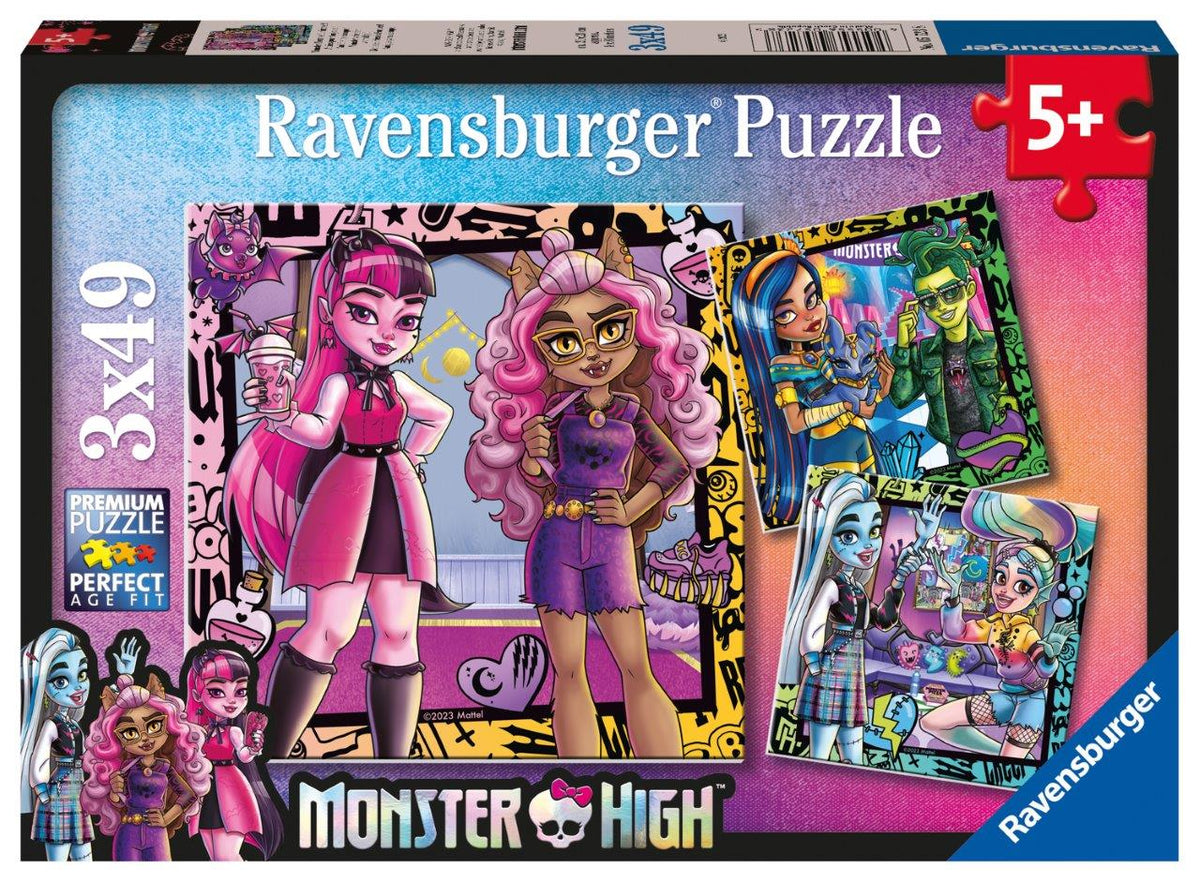Ravensburger Monster High 3x49 Piece Jigsaw Puzzle Set