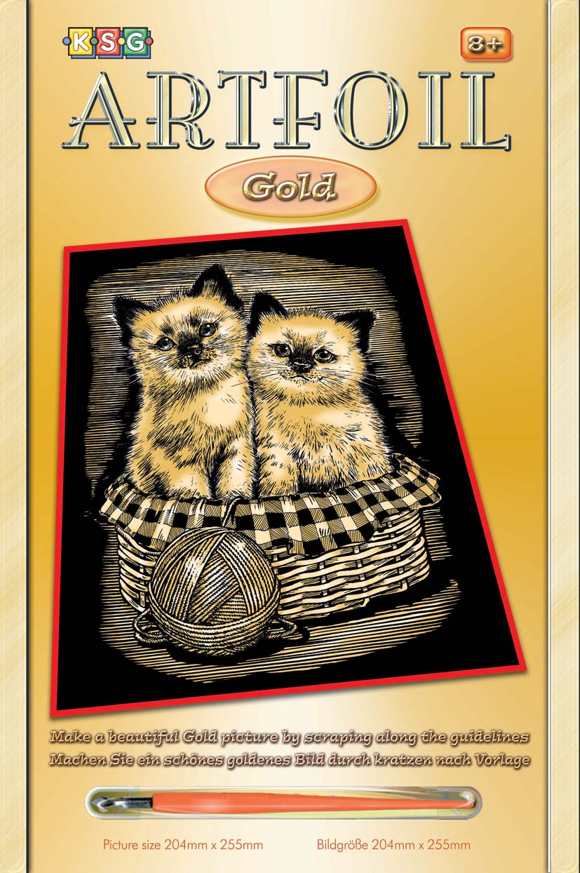 Artfoil Gold Kittens