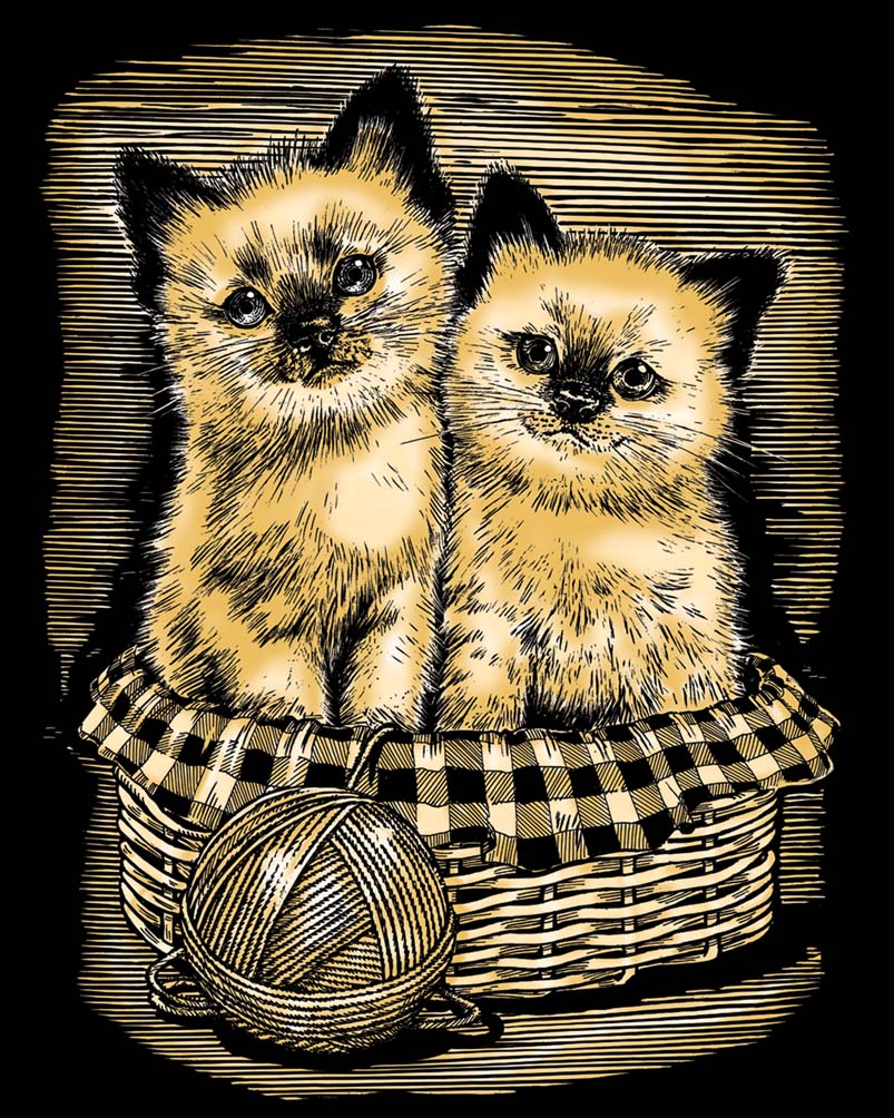 Artfoil Gold Kittens