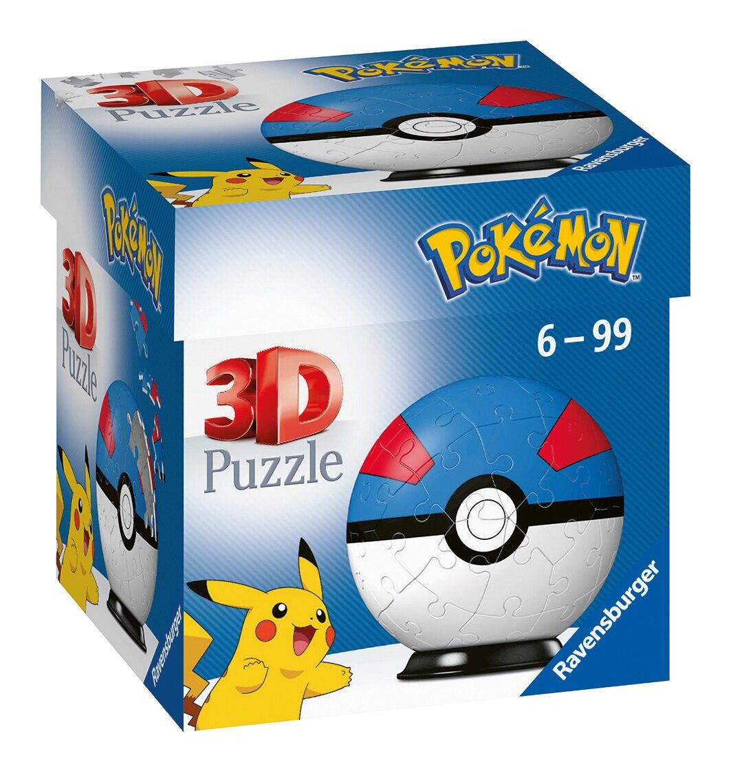 Pokemon Great ball 3D Puzzle, 54pc