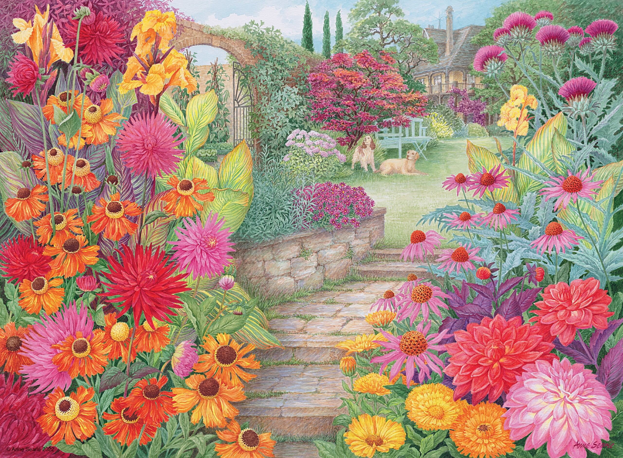 Happy Days No 4, Glorious Gardens 4x 500pc