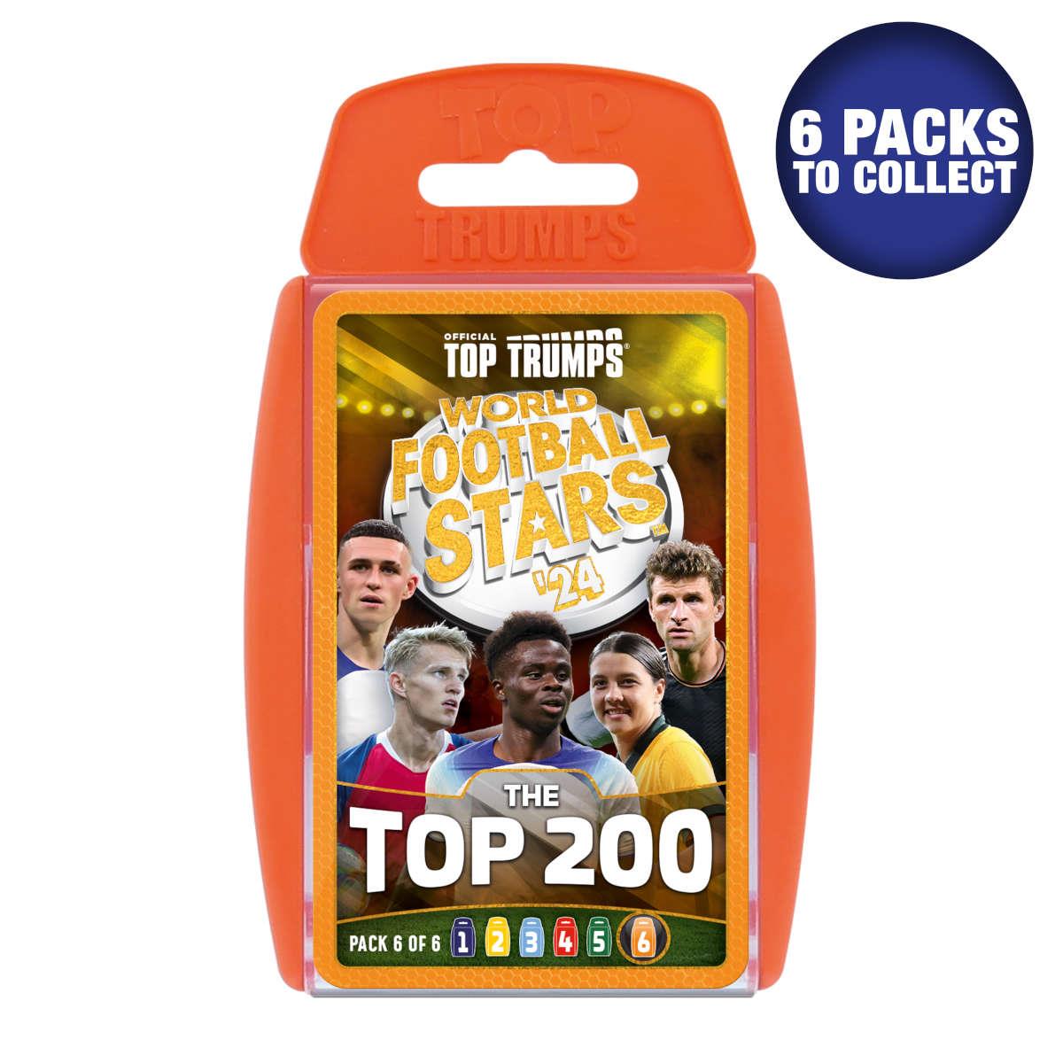 World Football Stars Top 200 Top Trumps Pack 6