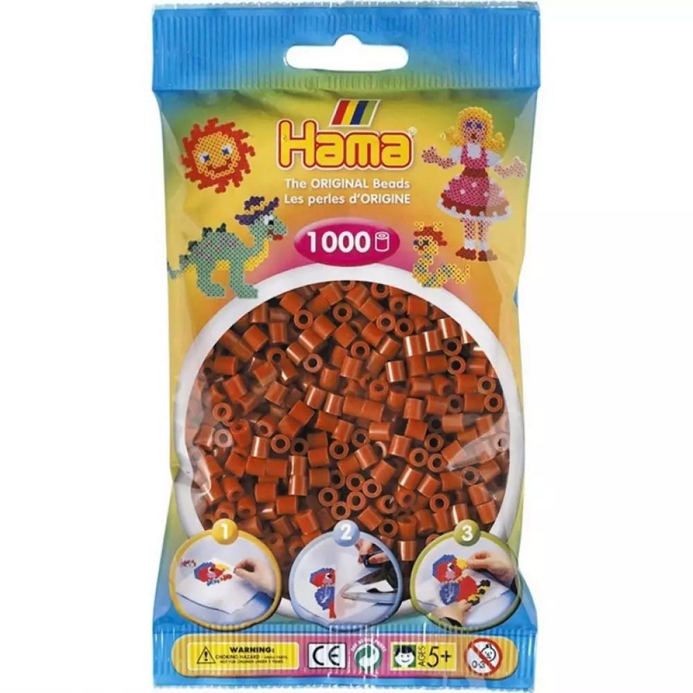1,000 Reddish Brown Hama Beads