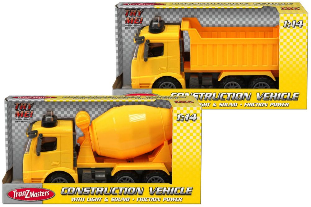 Construction Vehicles Light & Sound 2 asst