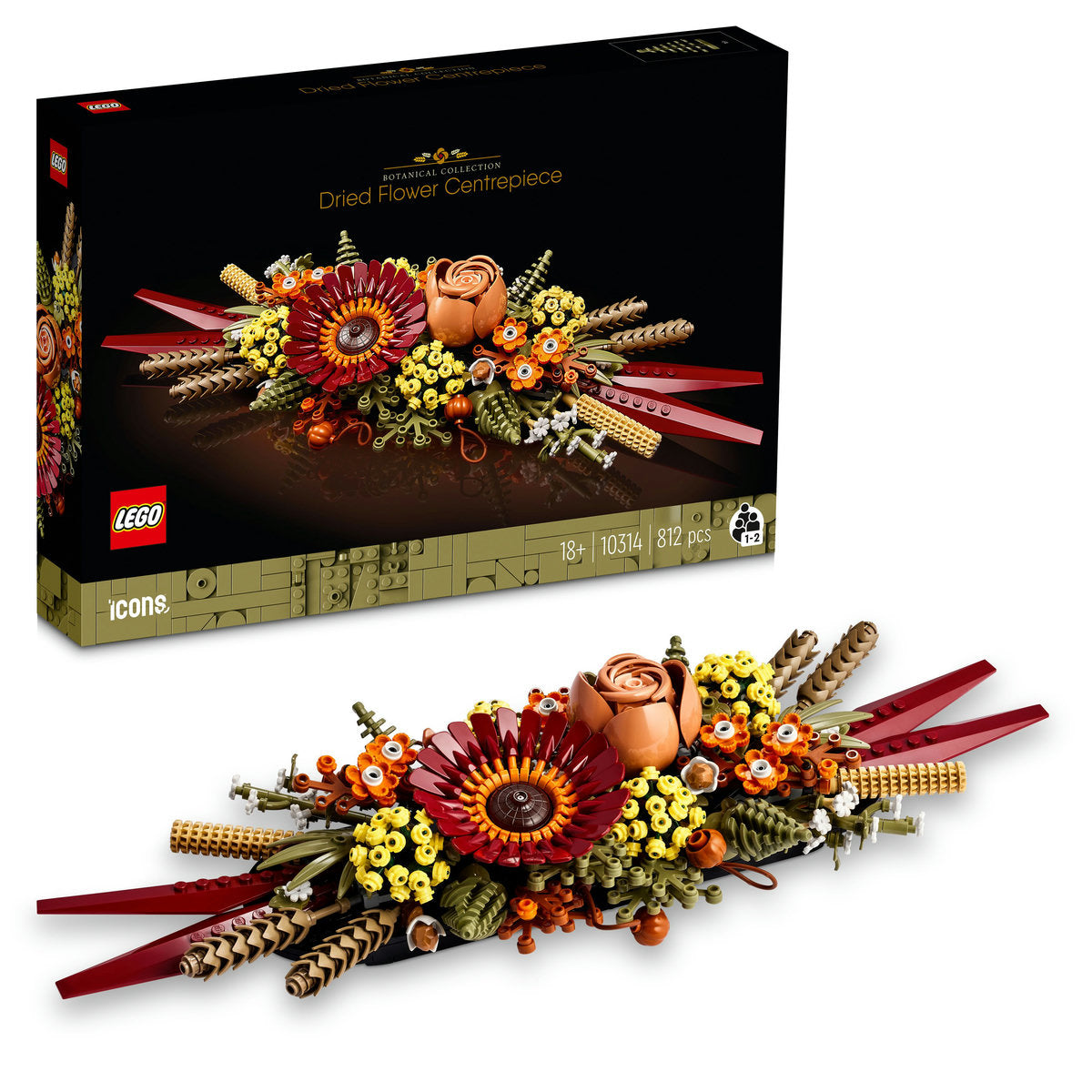 LEGO Icons Dried Flower Centrepiece Decor Set 10314