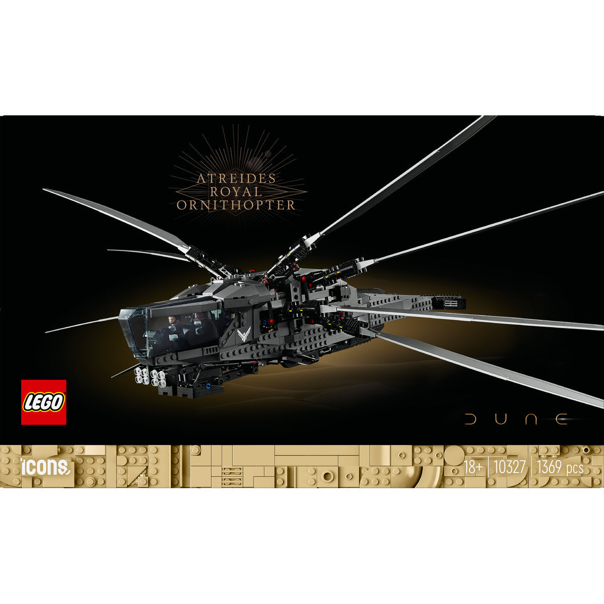 LEGO Icons Dune Atreides Royal Ornithopter 10327 - Moons Toystore