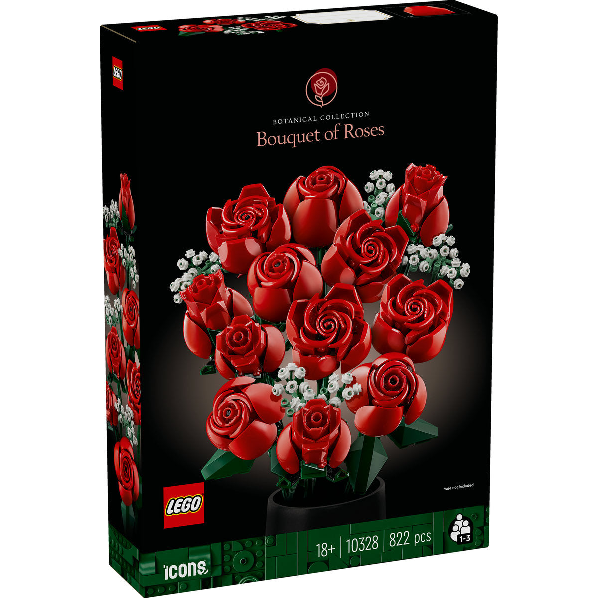 LEGO Icons Bouquet of Roses Flowers Set 10328 - Moons Toystore