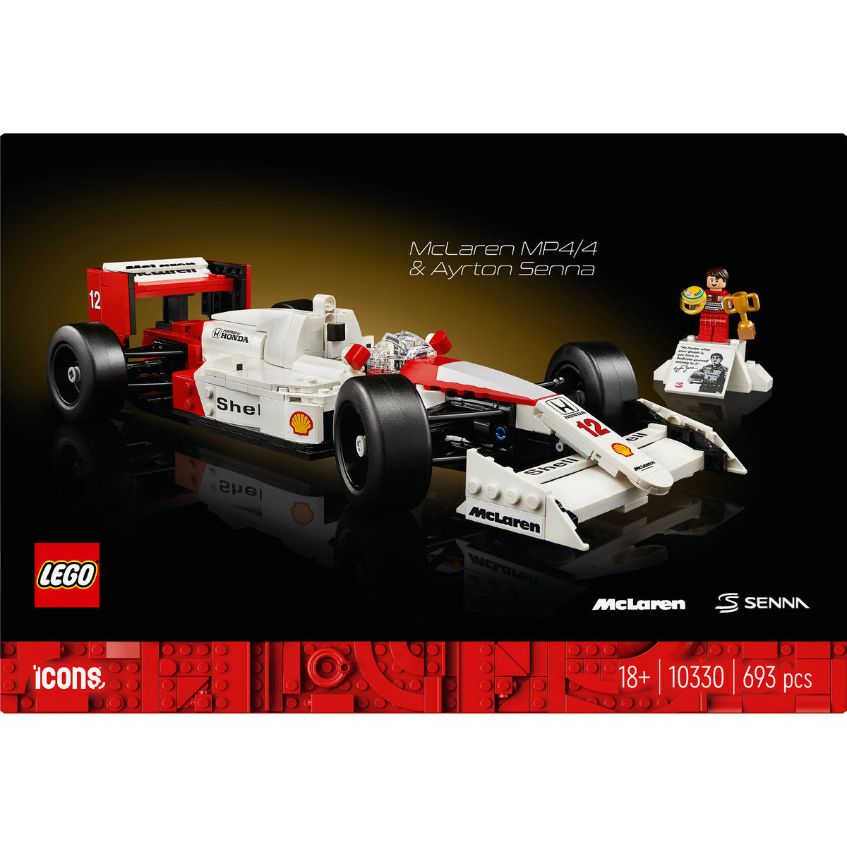 LEGO Icons McLaren MP4/4 & Ayrton Senna Set 10330