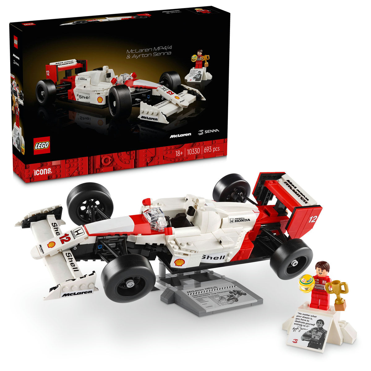 LEGO Icons McLaren MP4/4 & Ayrton Senna Set 10330