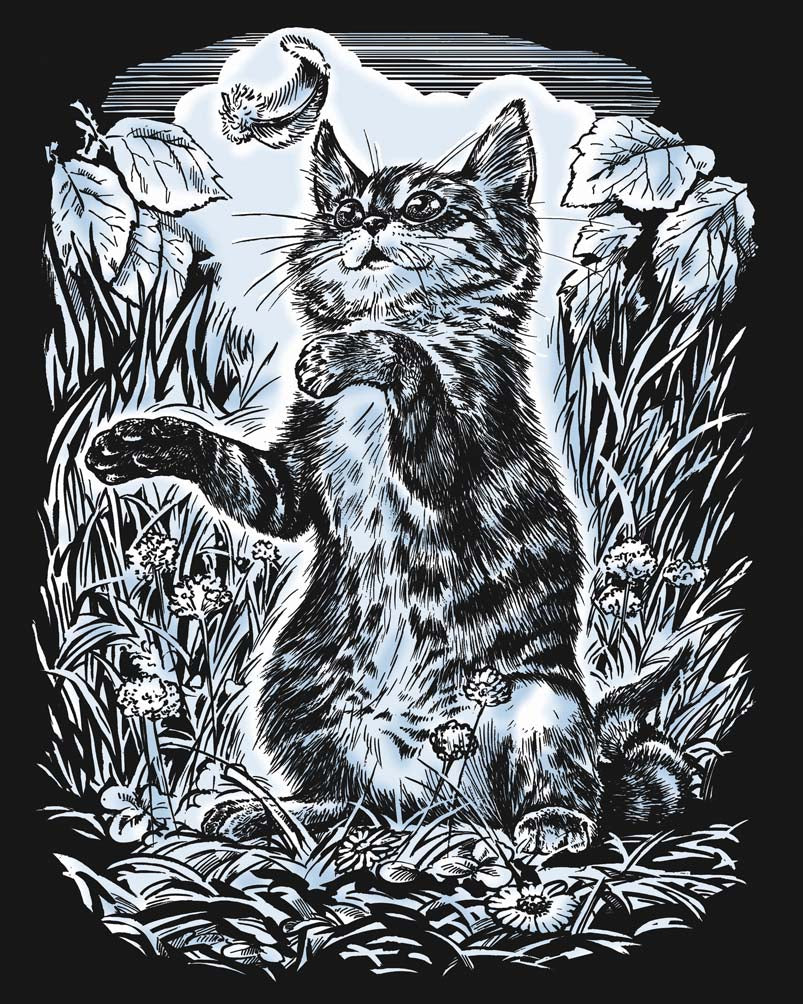 Artfoil Silver Kitten