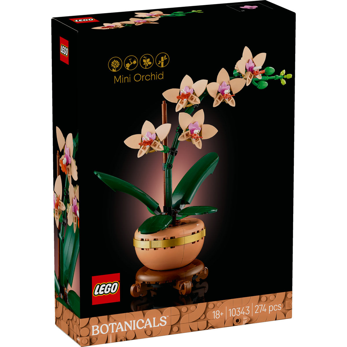 LEGO Botanicals Mini Orchid Faux Plant Set 10343