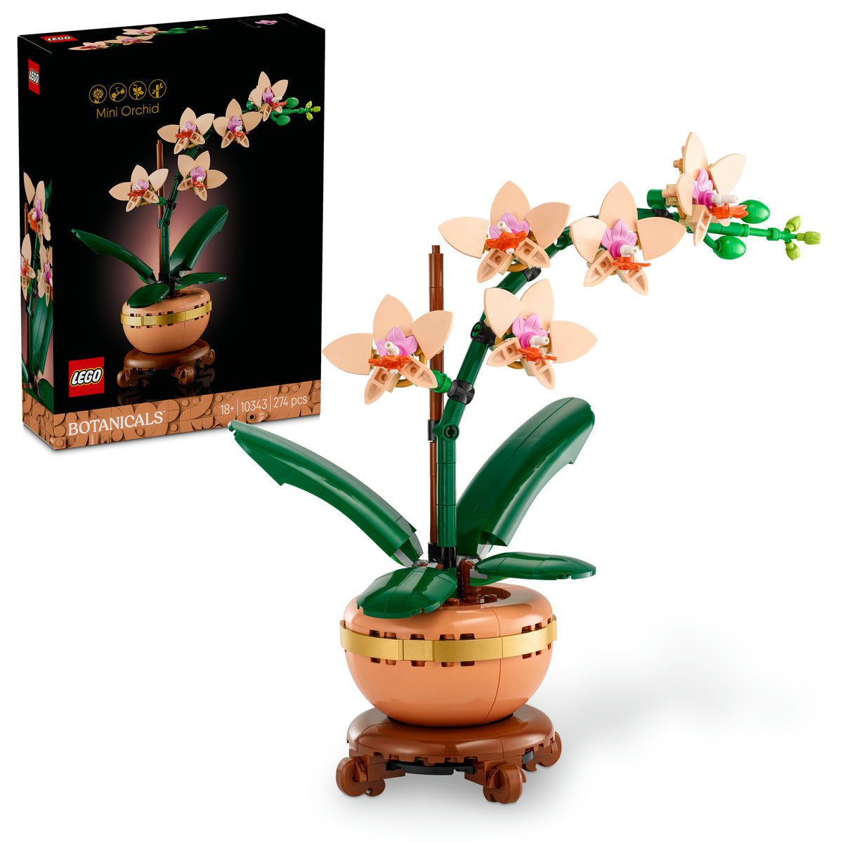 LEGO Botanicals Mini Orchid Faux Plant Set 10343