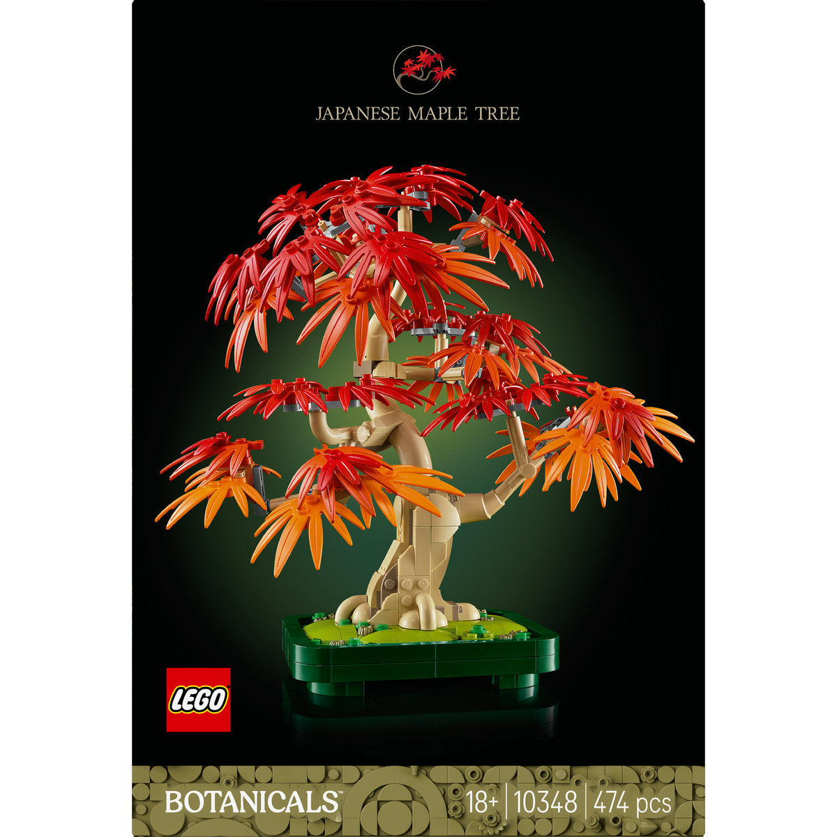 LEGO Botanicals Japanese Red Maple Bonsai Tree Plant Decor 10348
