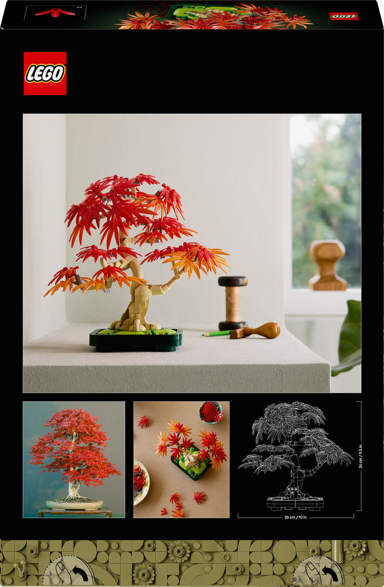 LEGO Botanicals Japanese Red Maple Bonsai Tree Plant Decor 10348