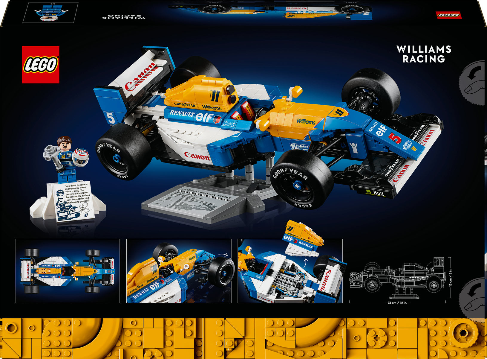LEGO Icons Williams Racing FW14B & Nigel Mansell 10353