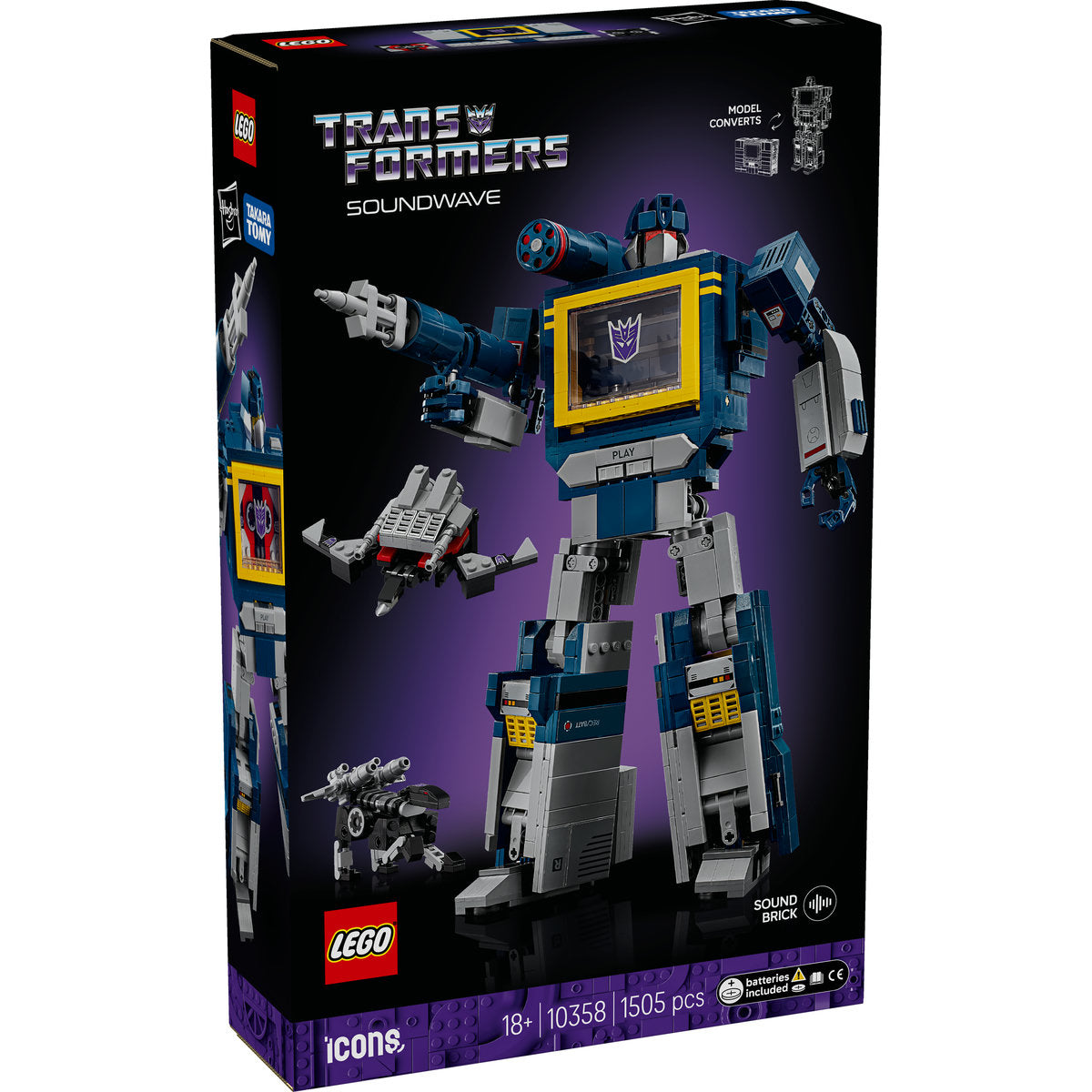 LEGO Icons Transformers: Soundwave Model Kit 10358