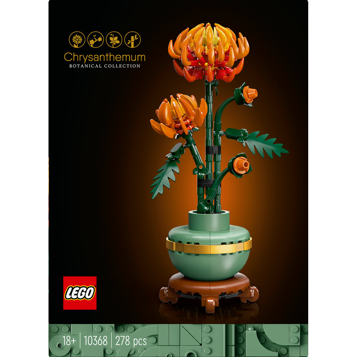 LEGO Icons Chrysanthemum Flower Set for Adults 10368 - Moons Toystore