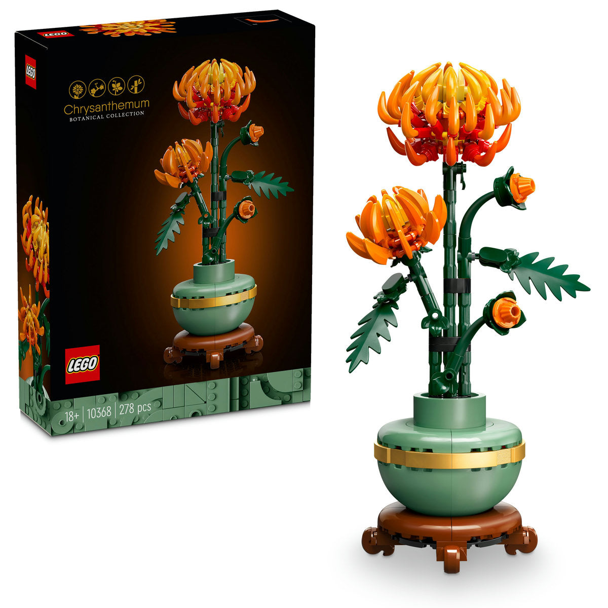 LEGO Icons Chrysanthemum Flower Set for Adults 10368 - Moons Toystore