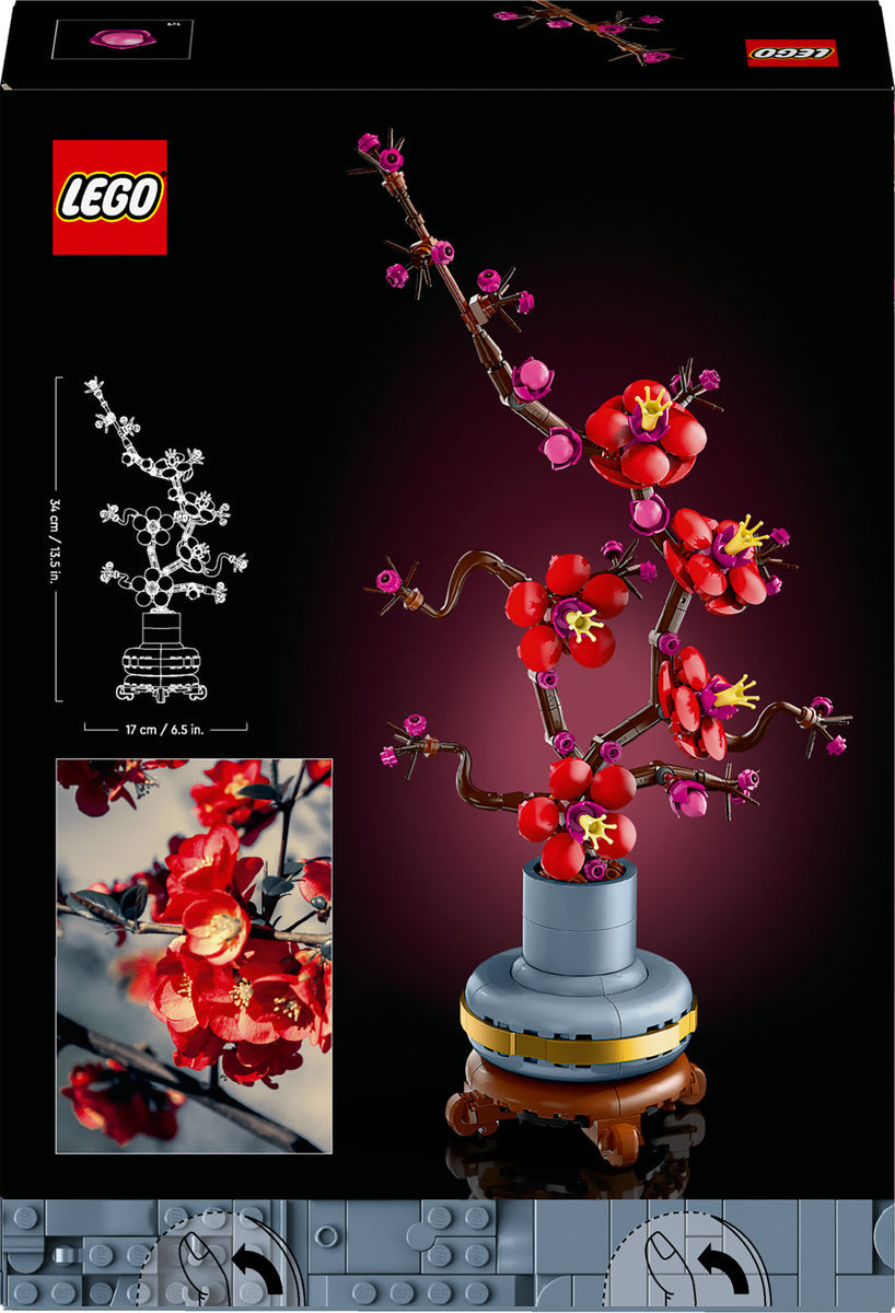 LEGO Icons Plum Blossom Flower, Home Decor Set 10369 - Moons Toystore