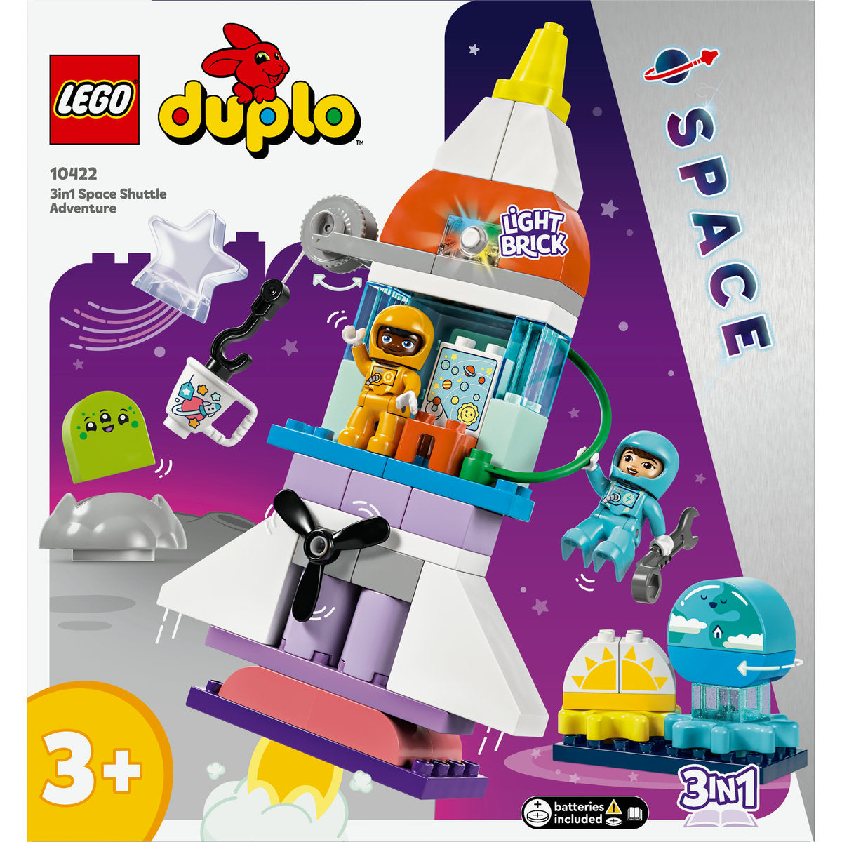 LEGO DUPLO 3in1 Space Shuttle Adventure Toy 10422
