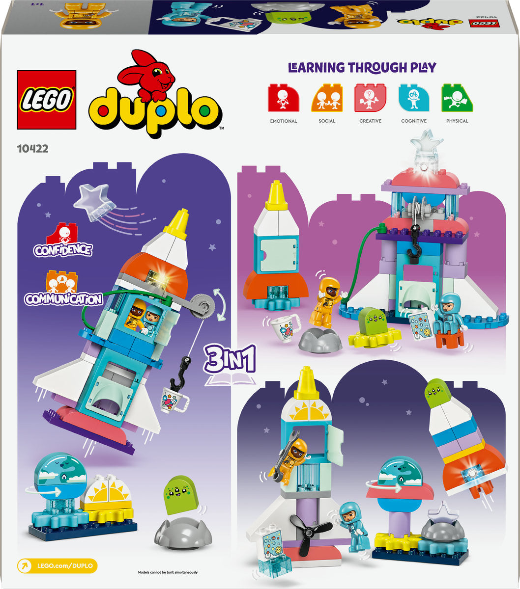 LEGO DUPLO 3in1 Space Shuttle Adventure Toy 10422