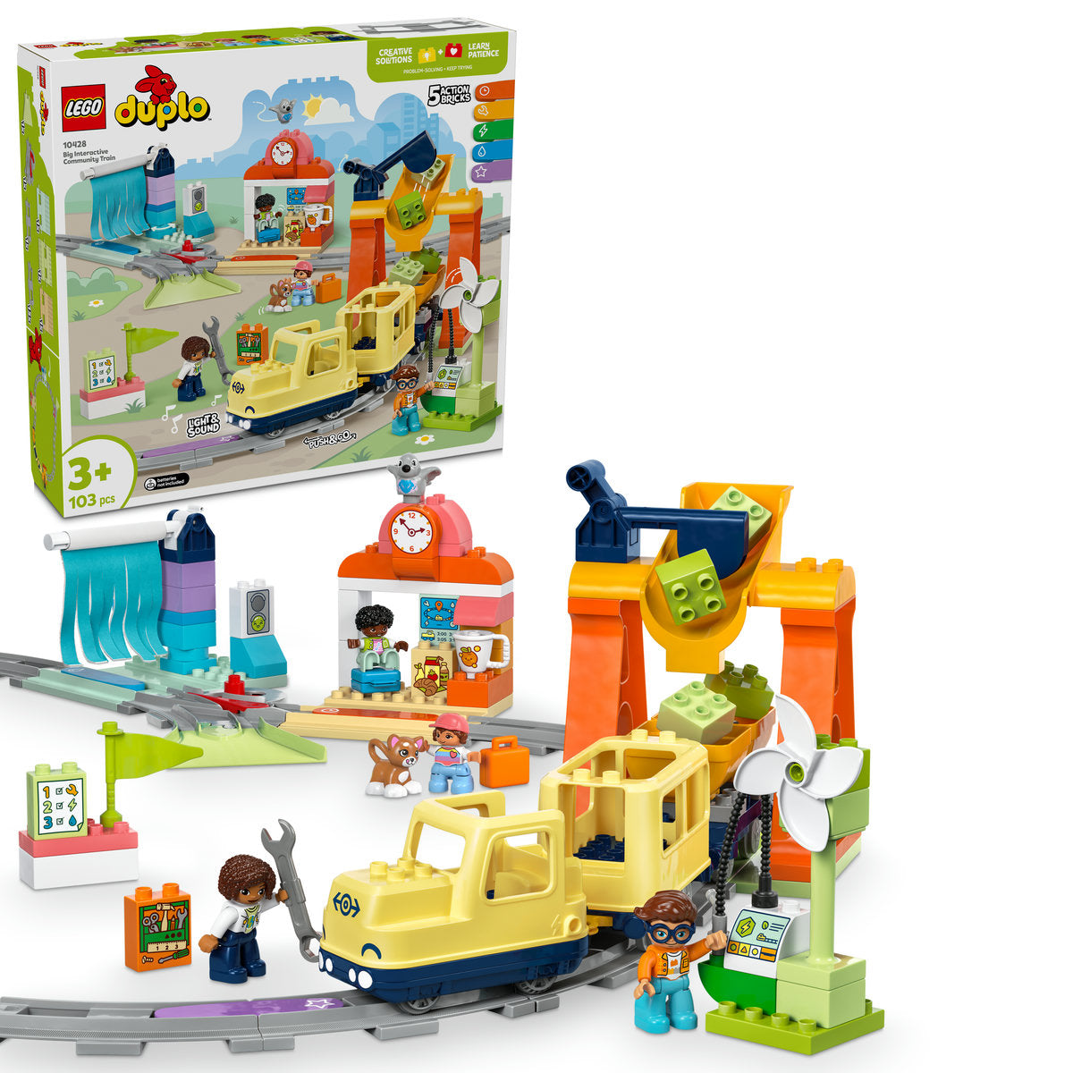 LEGO DUPLO Big Interactive Community Train Toy 10428