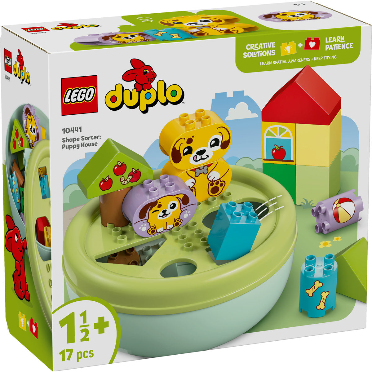 LEGO DUPLO My First Shape Sorter: Puppy House Toddler Learning Toy 10441