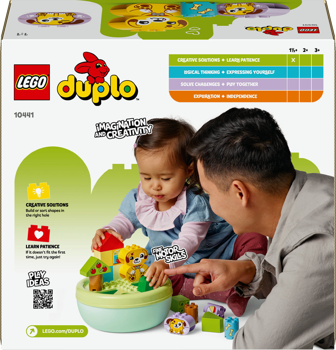 LEGO DUPLO My First Shape Sorter: Puppy House Toddler Learning Toy 10441