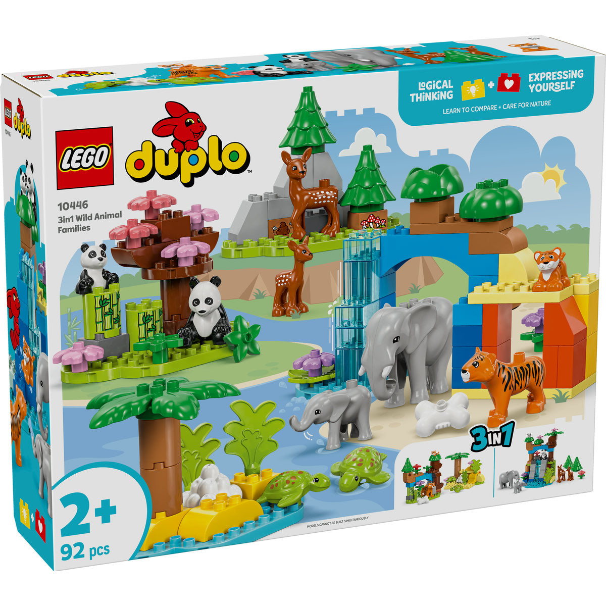 LEGO DUPLO 3in1 Wild Animal Families Toy Set 10446