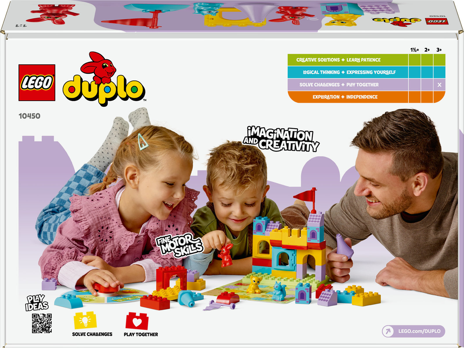 LEGO DUPLO Hopsy’s Castle Game Learn-Through-Play Building Toy 10450