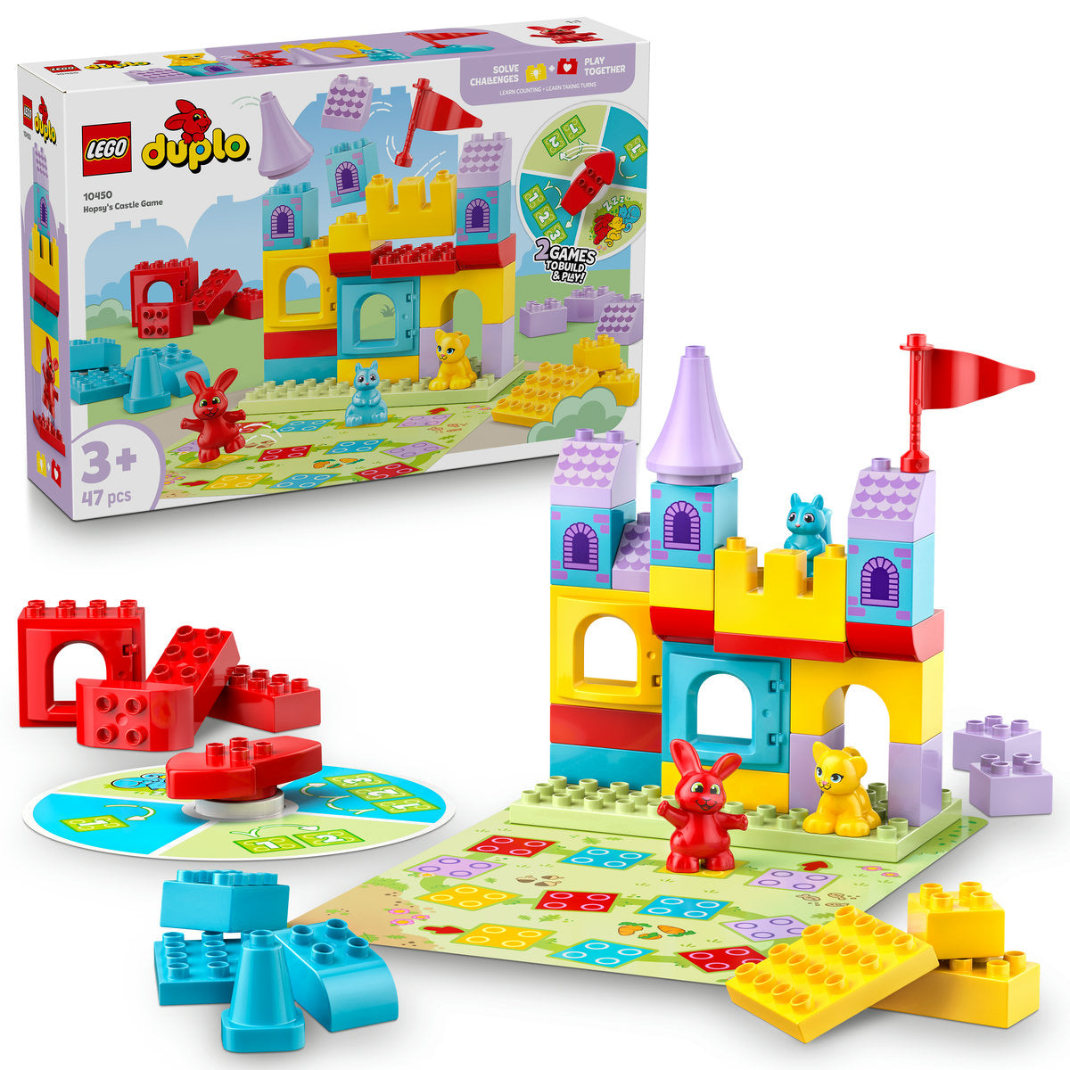 LEGO DUPLO Hopsy’s Castle Game Learn-Through-Play Building Toy 10450