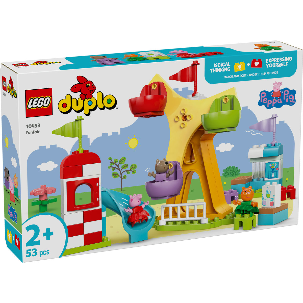 LEGO DUPLO Peppa Pig Funfair Toy with Figures 10453