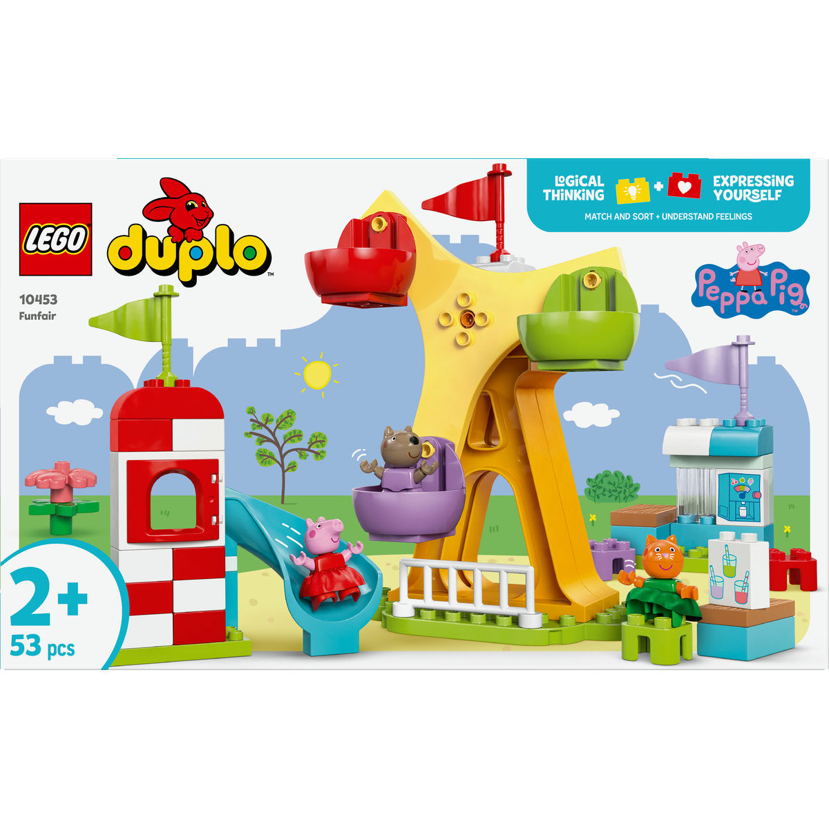 LEGO DUPLO Peppa Pig Funfair Toy with Figures 10453