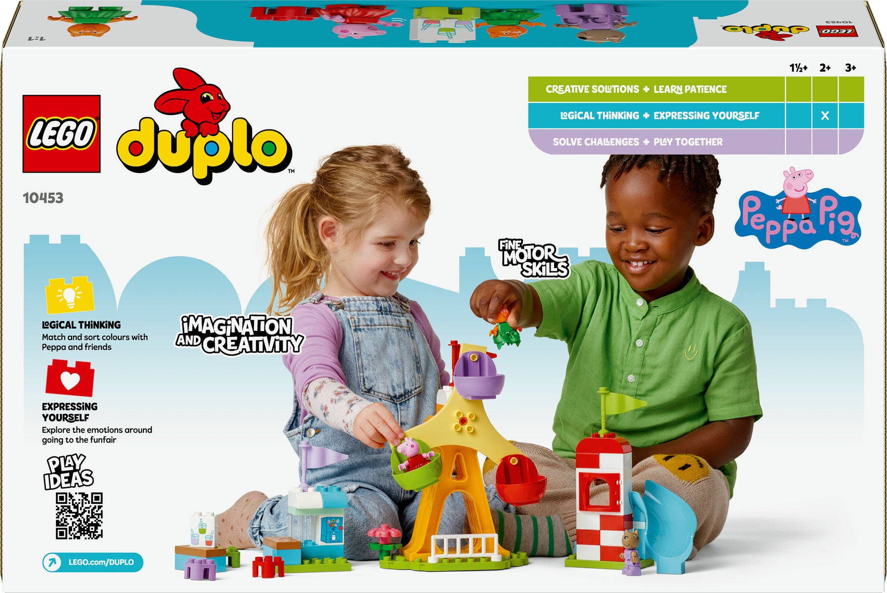 LEGO DUPLO Peppa Pig Funfair Toy with Figures 10453