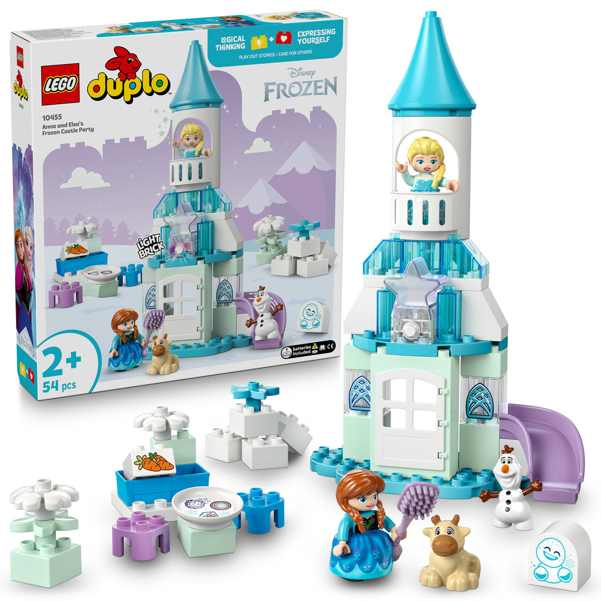 LEGO DUPLO Disney Anna and Elsa’s Frozen Castle Party Buildable Toddler Toy 10455