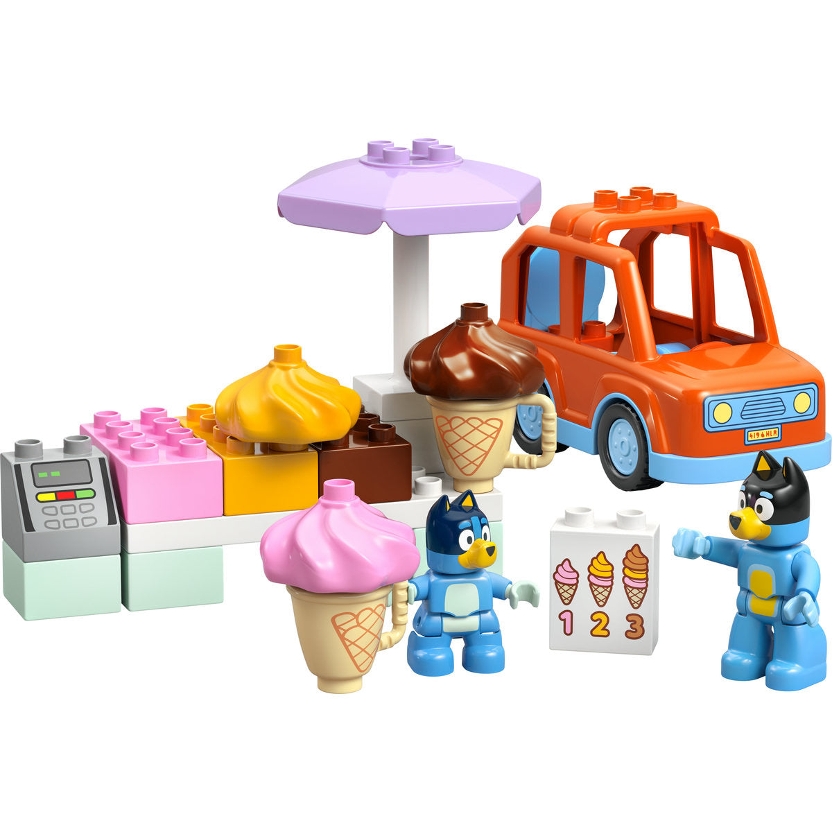 LEGO DUPLO Bluey Ice Cream Trip with Bluey Toy 10458