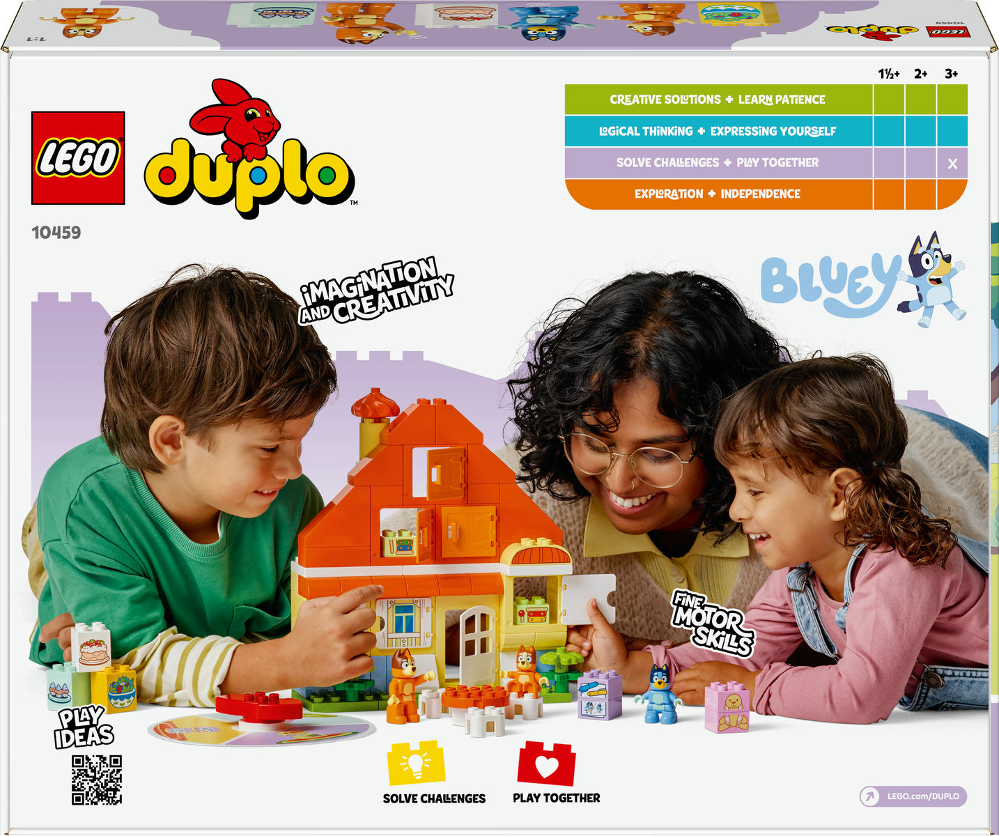 LEGO DUPLO Bluey: Bluey’s Family House with Memory Game 10459