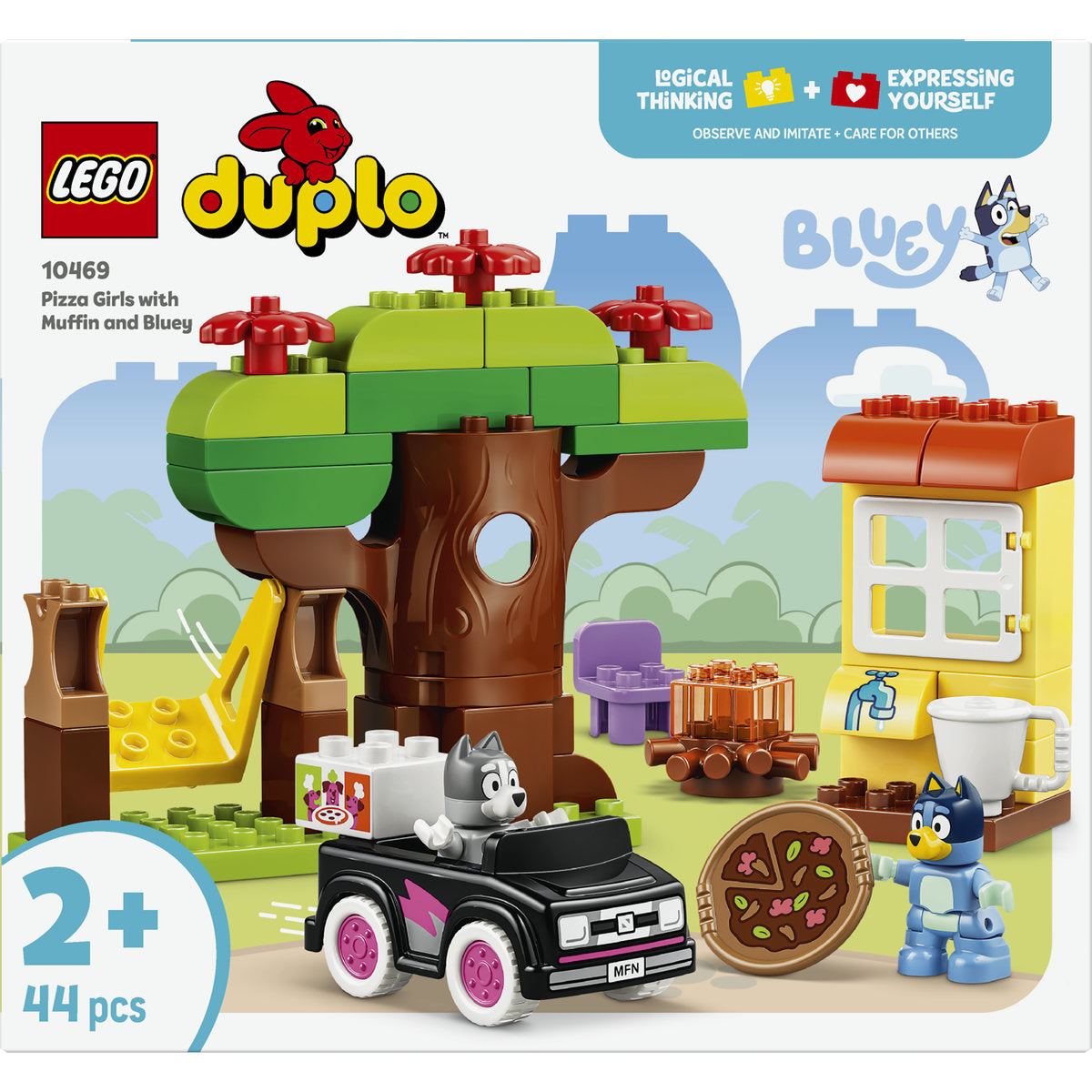 LEGO DUPLO Bluey Family House with Bluey and Muffin Building Set 10469