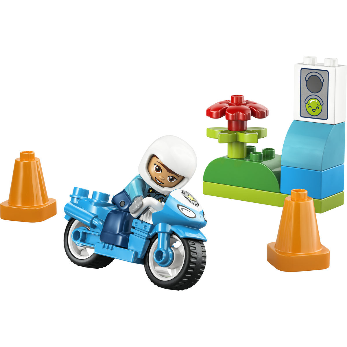 LEGO DUPLO Blue Police Motorcycle Toy 10471