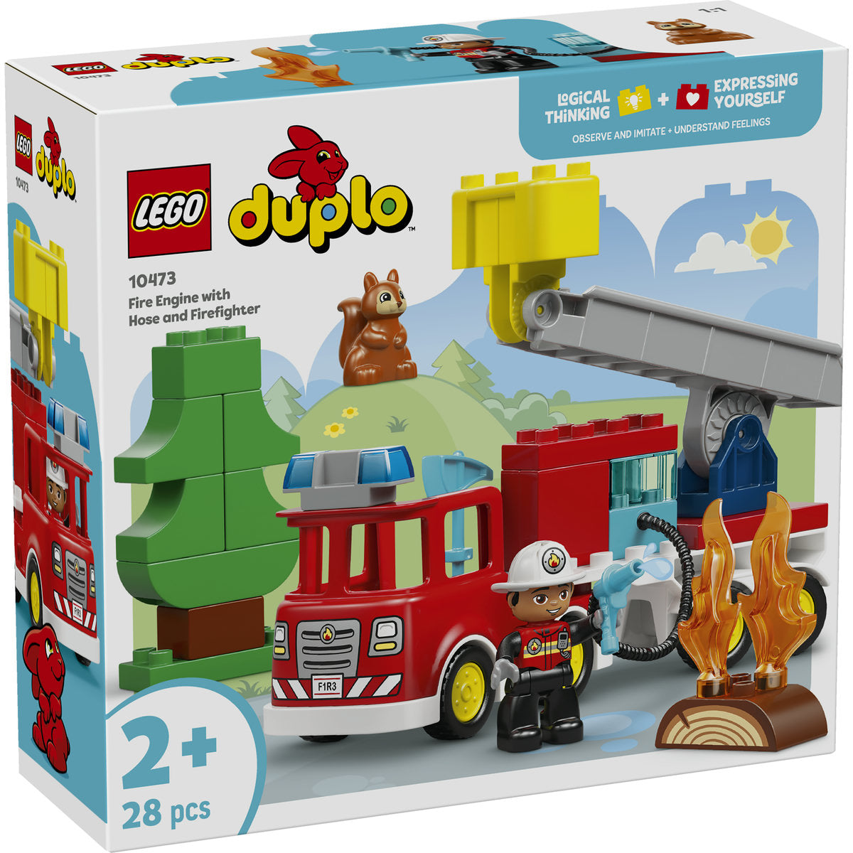 LEGO DUPLO Fire Engine with Hose and Firefighter 10473