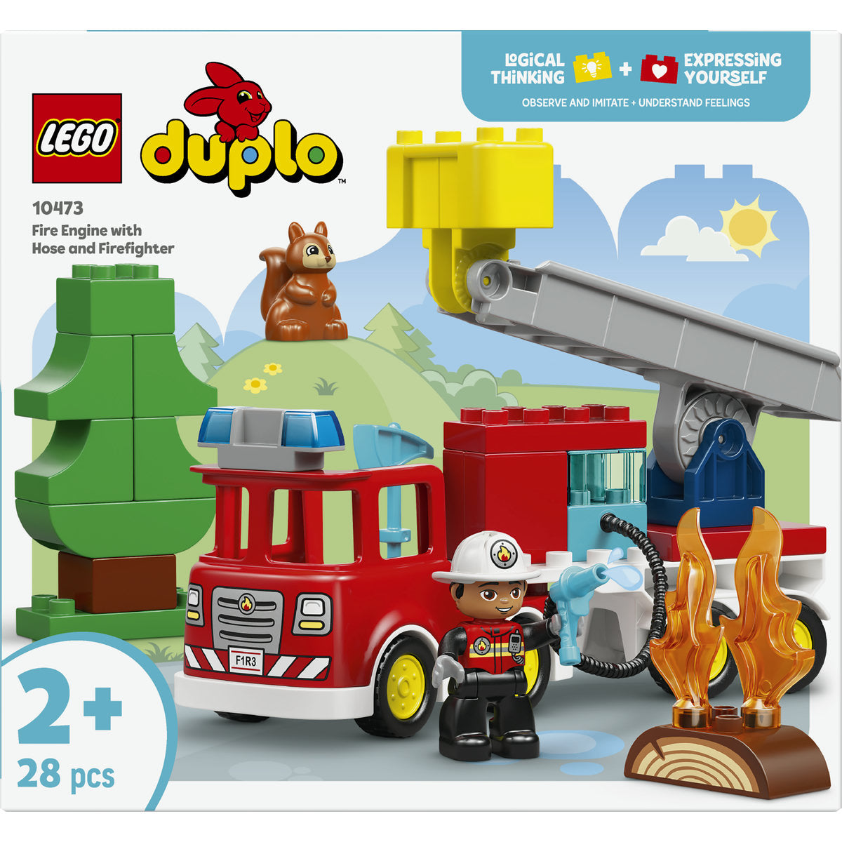 LEGO DUPLO Fire Engine with Hose and Firefighter 10473